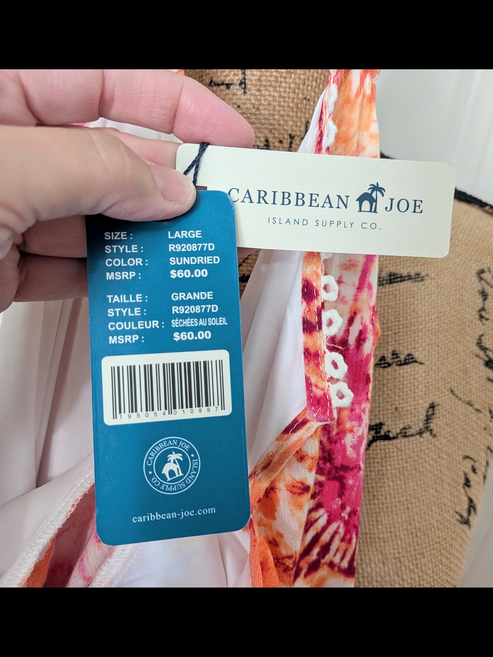 Caribbean Joe Tie-Dye Cold Shoulder Dress - Picture 10 of 11
